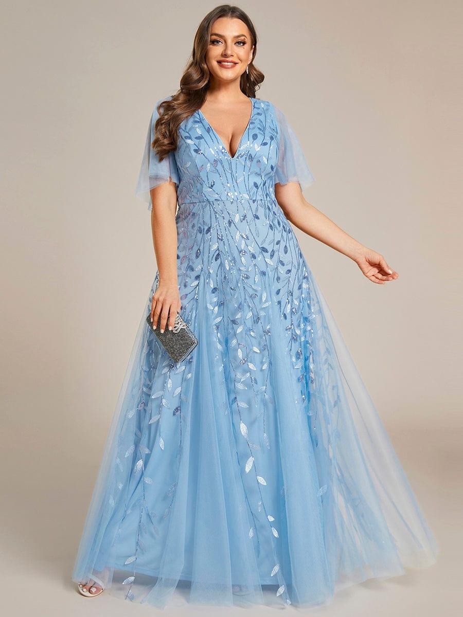 Plus Size Floor Length Formal Evening Gowns for Weddings