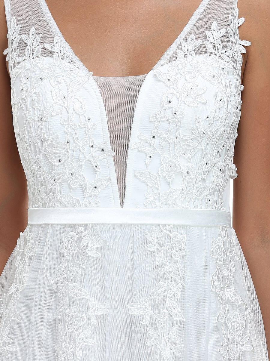 Maxi Long Elegant Ethereal Tulle Evening Dress #color_White