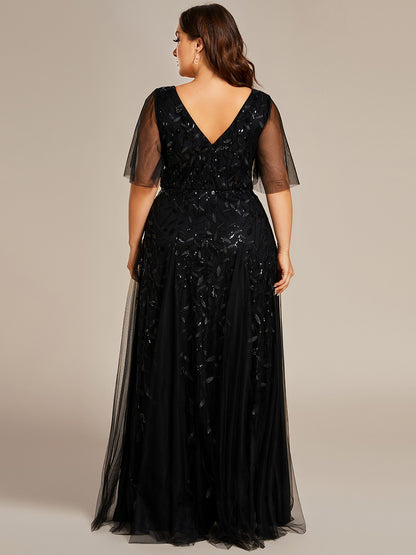 Plus Size Floor Length Formal Evening Gowns for Weddings Wholesale EE00736