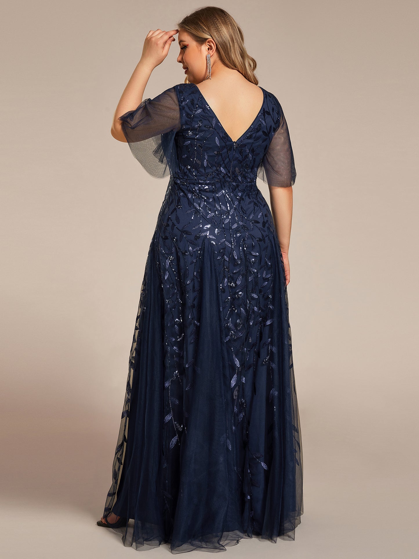 Plus Size Floor Length Formal Evening Gowns for Weddings Wholesale EE00736